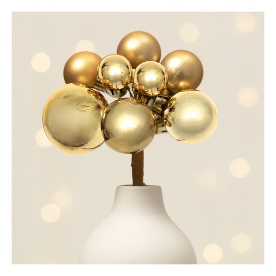 Gold Bauble Pick 20cm image number 1
