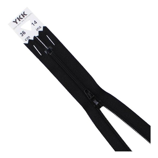YKK Black Dress and Skirt Zip 36cm image number 1