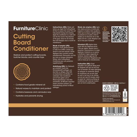 Furniture Clinic Cutting Board Care Kit image number 8