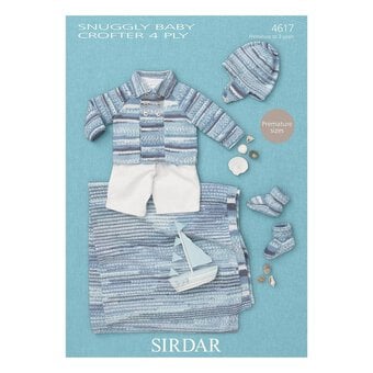 Sirdar Snuggly Baby Crofter 4 Ply Baby Accessories Digital Pattern 4617