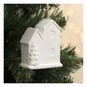 Hanging Ceramic 3D House Decoration 8.5cm image number 1