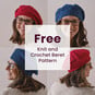 Free Knit and Crochet Beret Pattern image number 1