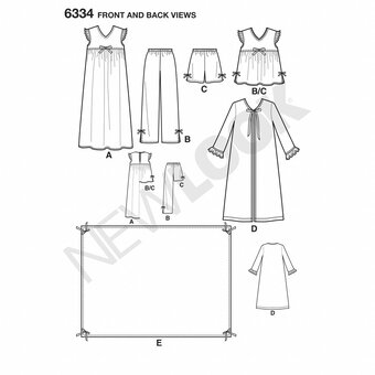 New Look Kids’ Sleepwear Sewing Pattern 6334 image number 3
