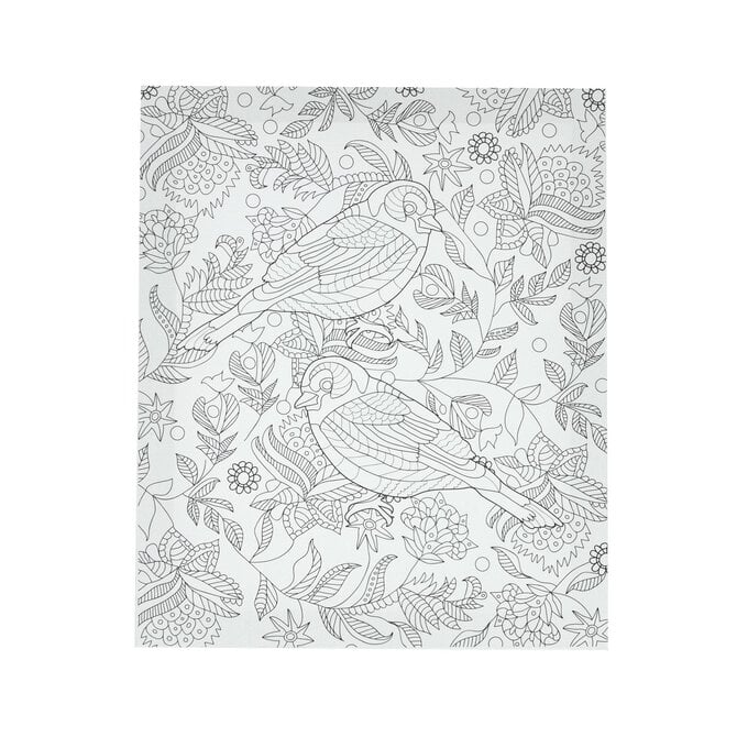 Birds Colour-In Canvas image number 1