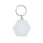 Clear Hexagon Keyrings 10 Pack image number 3