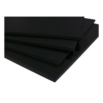 West Design Black Foam Board A4 5 Pack