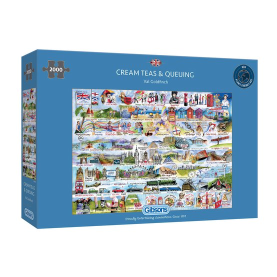Gibsons Cream Teas and Queuing Jigsaw Puzzle 2000 Pieces image number 1