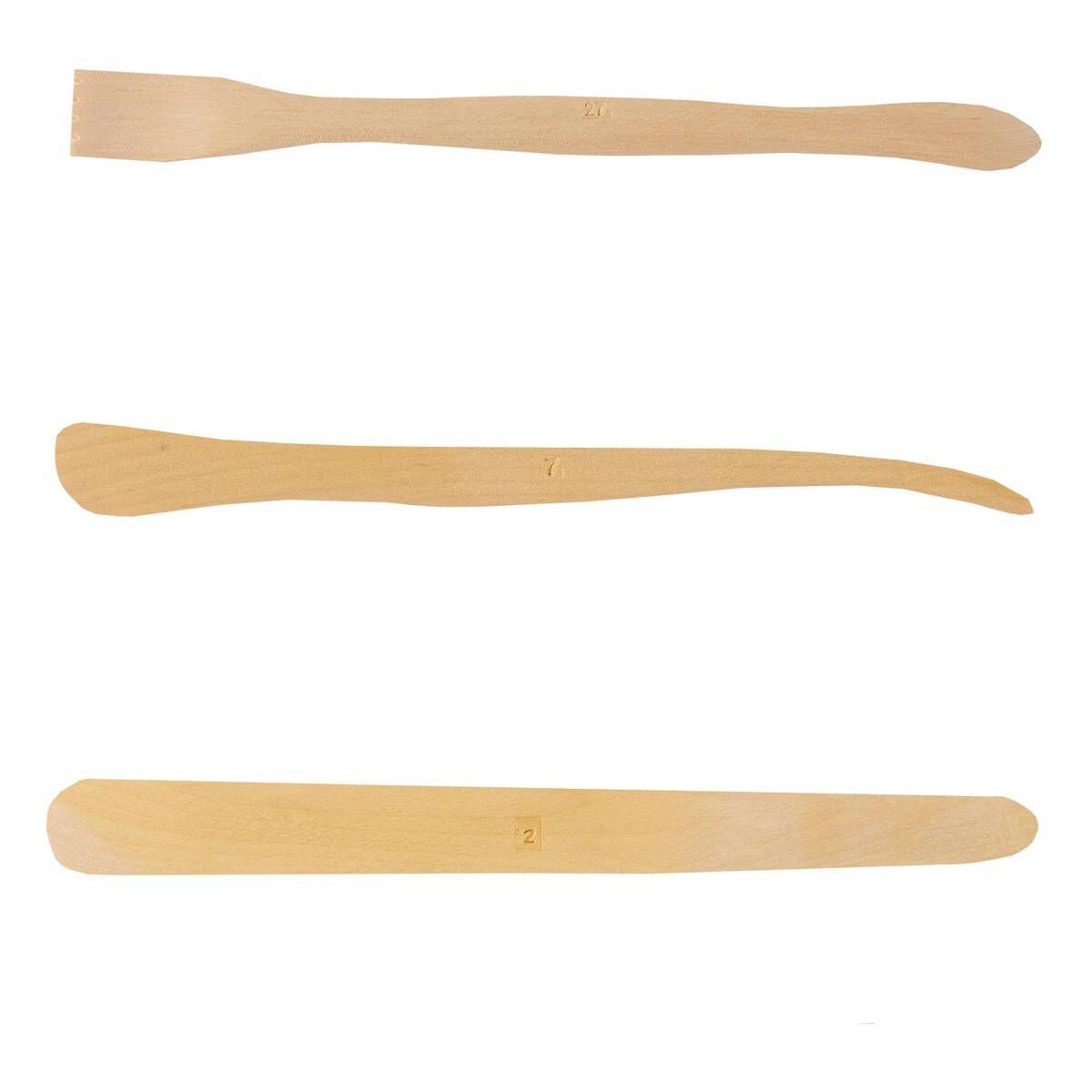 Wooden Modelling Tool Set 3 Pack Hobbycraft