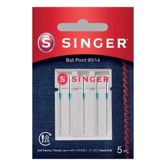 Singer Ball Point Machine Needles Size 90 5 Pack image number 2