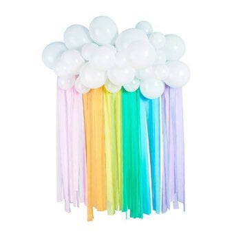 Rainbow Cloud Balloon Backdrop Kit image number 2