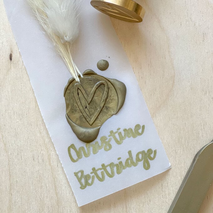 Cricut: How to Make Wax Seal Place Cards image number 1