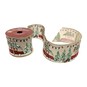 Christmas Campervan Wire Edge Printed Ribbon 63mm x 3m image number 1