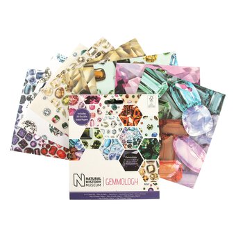 Natural History Museum Gemmology Paper Pad 6 x 6 Inches 50 Pack