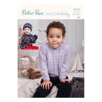 Peter Pan Baby Merino Sweater Hats and Mitts Digital Pattern P1215