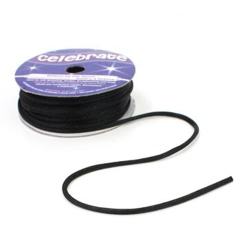 Black Ribbon Knot Cord 2mm x 10m image number 3