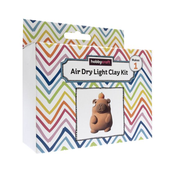 Cute Capybara Air Dry Light Clay Kit image number 1
