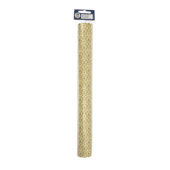 Doll&rsquo;s House Gold Damask Wallpaper 42cm x 60cm