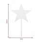 Clear Star Acrylic Cake Toppers 5cm x 9cm 5 Pack image number 3