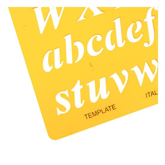 Italic Font Stencil  image number 3