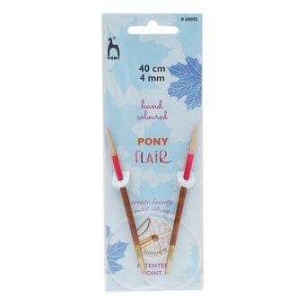 Pony Flair Circular Knitting Needles 40cm 4mm