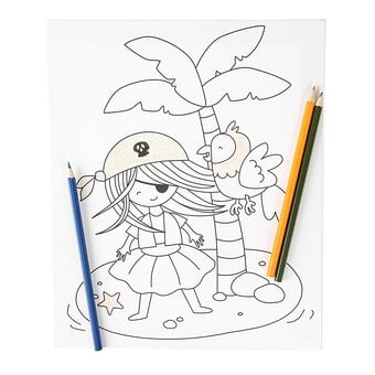Pirate Adventure Colour-in Canvas image number 3