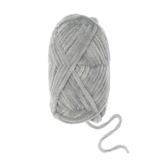 Knitcraft Light Grey Tiny Chenille DK Yarn 25g image number 3