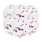 Pink Confetti Balloons 6 Pack image number 1