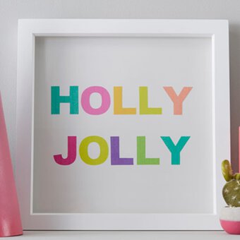 How to Make a Christmas Washi Tape Box Frame