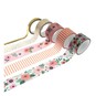 Pink Floral Washi Tape 5m 5 Pack image number 3