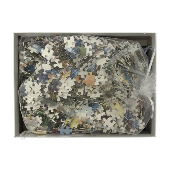 Sunset Log Cabin Jigsaw Puzzle 1000 Pieces image number 4