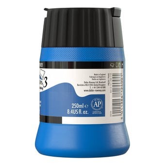 Daler-Rowney System3 Cobalt Blue Hue Screen Printing Acrylic Ink 250ml