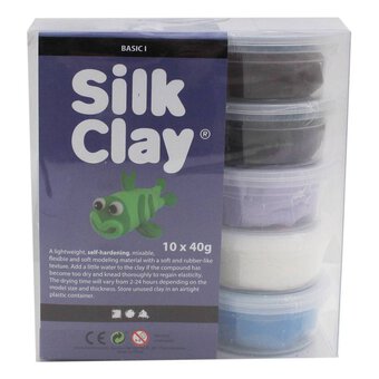 Basic Colours Silk Clay 40g 10 Pack