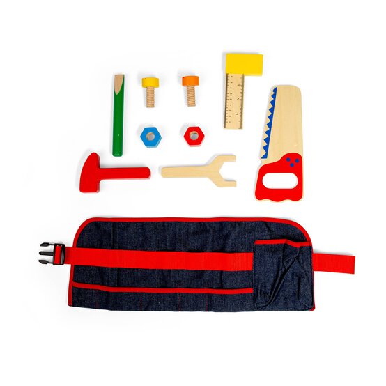 Bigjigs Red Carpenters Toolbelt image number 6