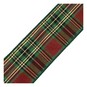 Metallic Tartan Wire Edge Velvet Ribbon 63mm x 3m image number 3