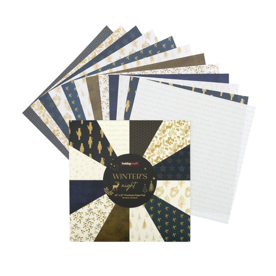 Winter’s Night 12 x 12 Inches Paper Pad 24 Sheets image number 1