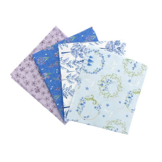 Bluebell Hollow Glade Cotton Fat Quarters 4 Pack image number 1
