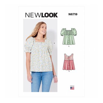 New Look Women's Top Sewing Pattern 6719 (8-18)