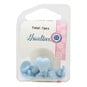 Hemline  Baby Blue Novelty Hearts Button 7 Pack image number 2