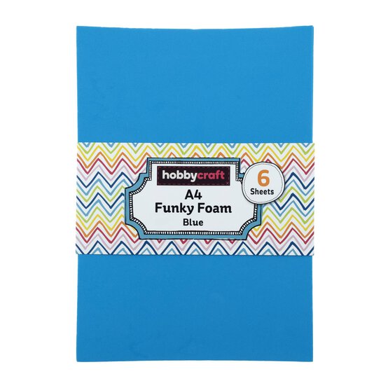 Blue EVA Foam Sheets A4 6 Pack image number 6