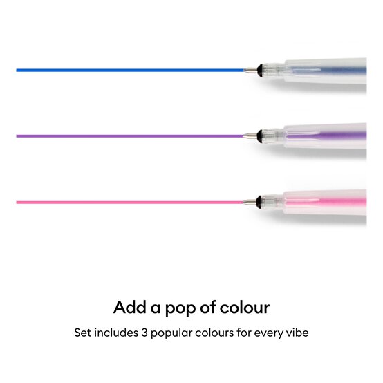 Cricut Peacock Gel Pen Set 3 Pack image number 2