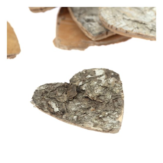 Create & Celebrate Bark Wooden Hearts 72 Pack image number 3