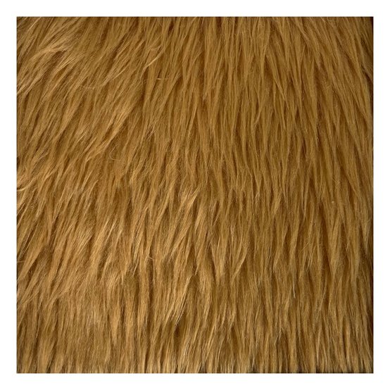 Honey Fun Fur Fabric by the Metre image number 1
