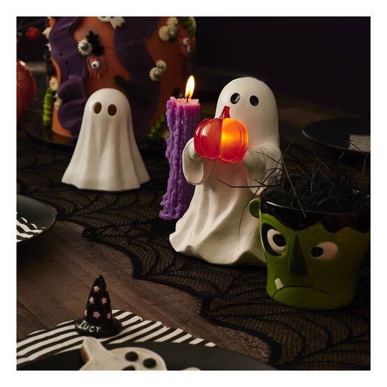 Black Spider&rsquo;s Web Table Runner 1.6m x 45cm image number 2