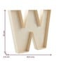 Wooden Fillable Letter W 22cm image number 6