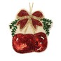 Hanging Beaded Cherries Decoration 9cm image number 2