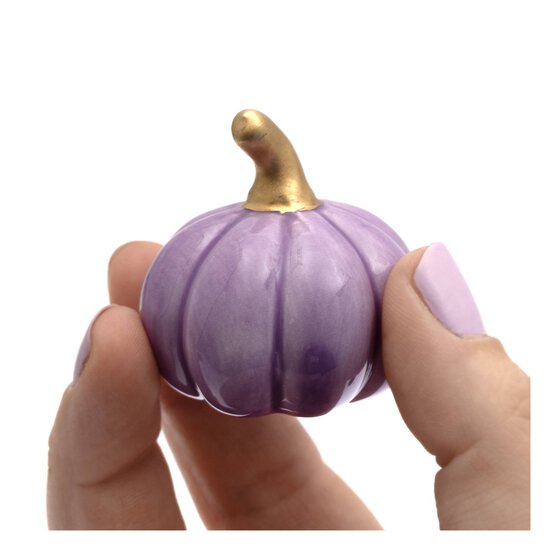 Mini Glazed Ceramic Pumpkins 3 Pack image number 3
