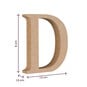 MDF Wooden Letter D 8cm image number 4
