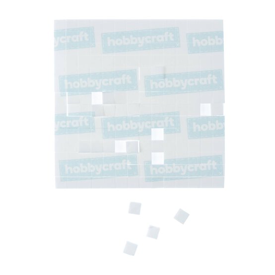 Adhesive Foam Pads 7mm x 7mm x 2mm 196 Pack