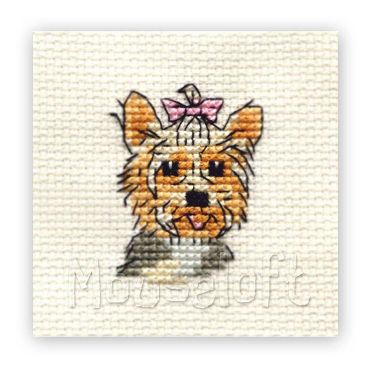 Mouseloft Stitchlets Yorkshire Terrier Cross Stitch Kit Hobbycraft