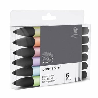 Winsor & Newton Pastel Promarkers 6 Pack image number 4
